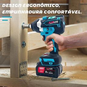 JUMLEE - Chave de Impacto Sem Fio Brushless 68V Profissional + 2 BATERIAS DE BRINDE!